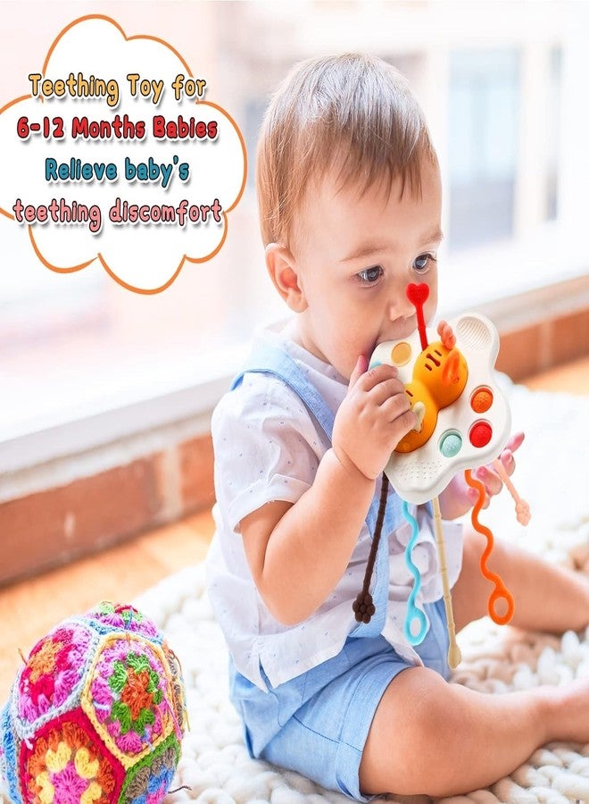 NIYANETAIL Sensory Silicone Pull String Toy for Toddlers Honeybee Montessori Toys: Ideal Travel and Teething Toy for Babies 6-12 Months, Gift for Kids Ages 1-3 - Image 4